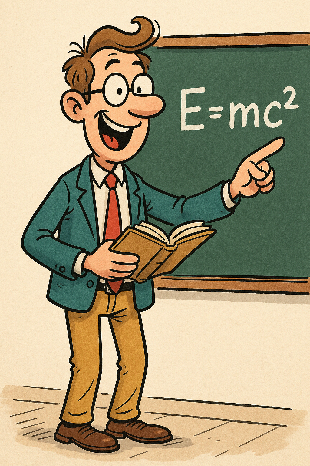 20250611 1007 Sjov Lærer Tegneserie Simple Compose 01Jxf0cp03edqbchmcmswspx20